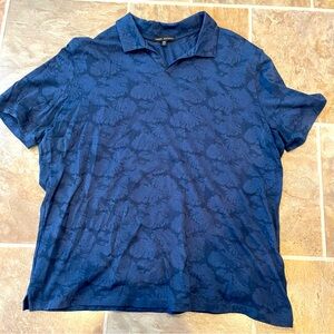 Robert Barakett Floral Blue Polo size XXL